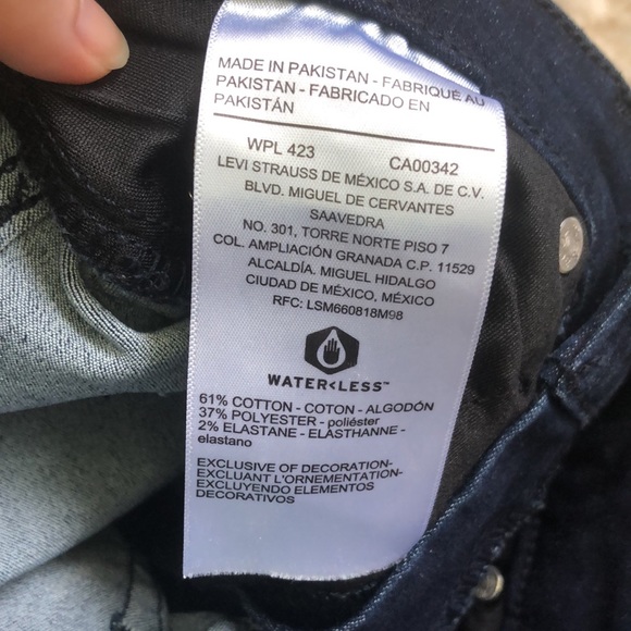 Levi Strauss Shaping High Rise Super Skinny Denim Jeans - Picture 9 of 11